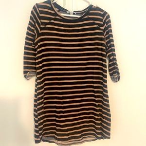 DRY GOODS | Quarter sleeved striped shirt